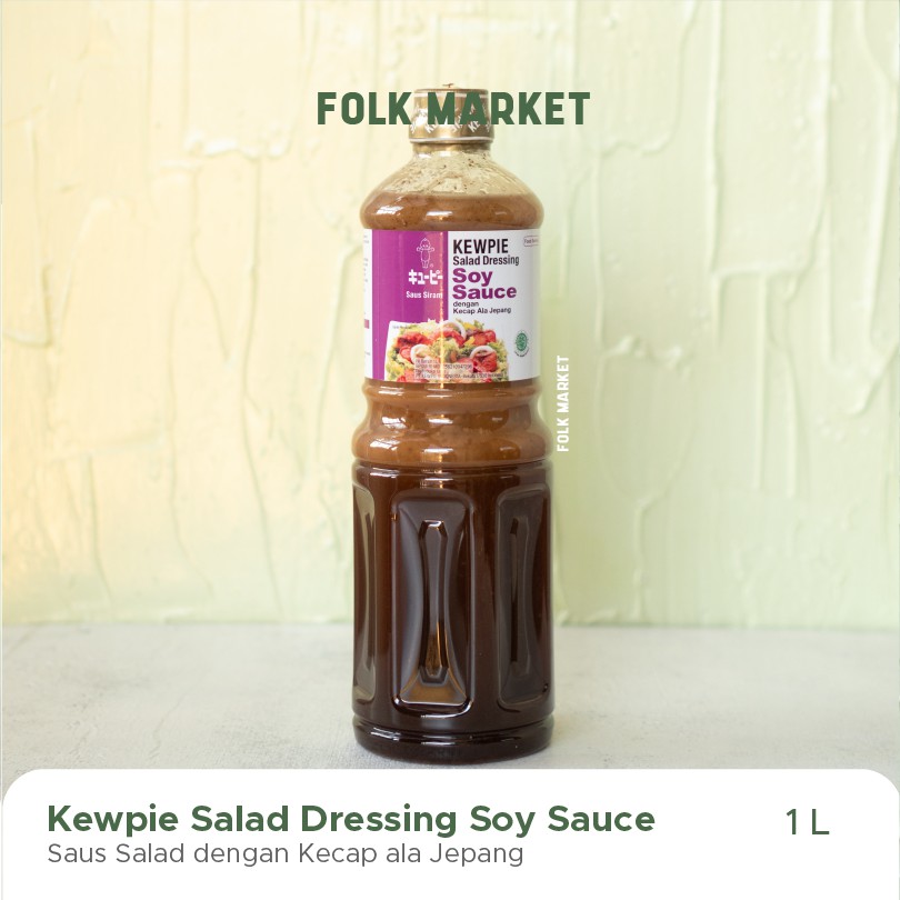 

KEWPIE Salad Dressing Soy Sauce 1 L | Saus Salad Kecap ala Jepang 1 Liter