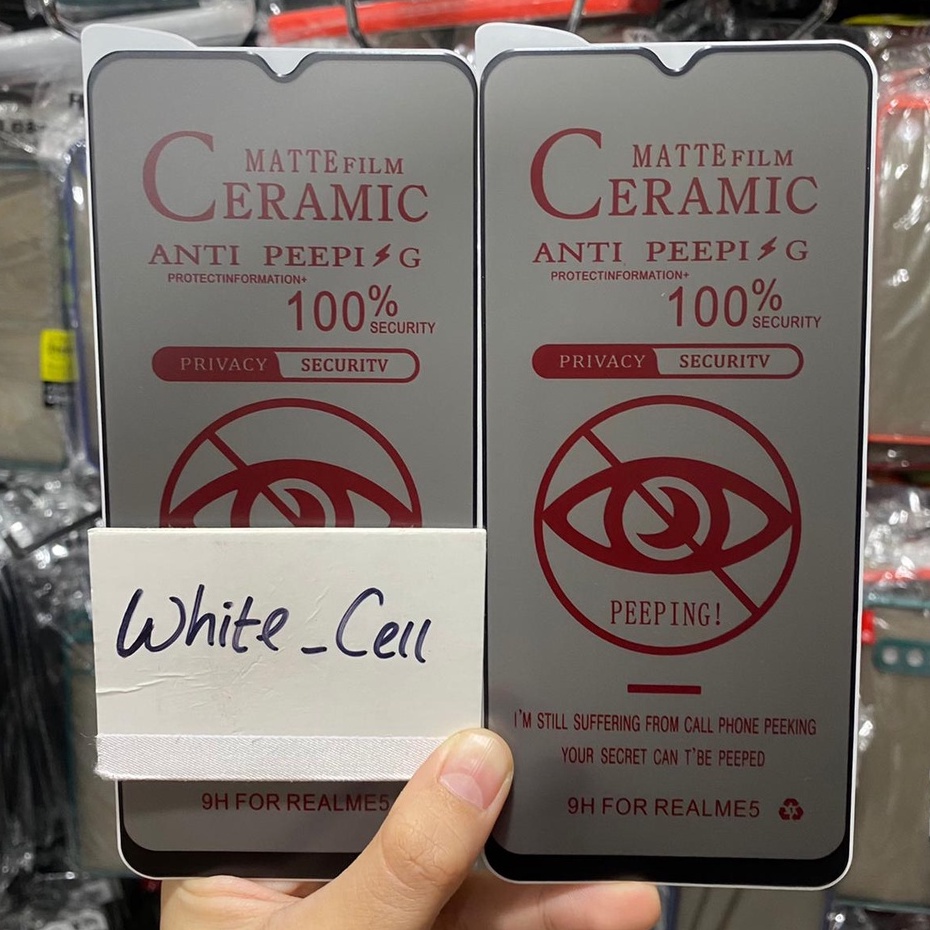 VIVO Y20 Y20S Y12S Y1S Y91C Y19 Y12I Tempered Glass CERAMIC SPY Matte Full Screen Guard D2