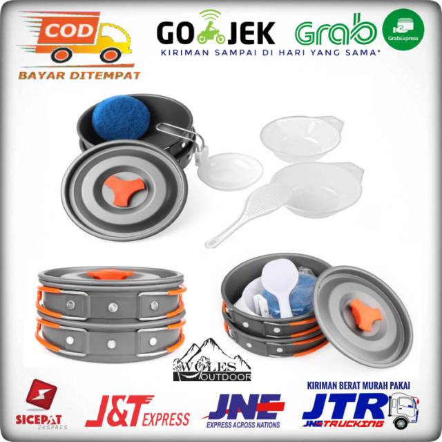 Cooking Set DS 200 / Nesting DS 200 / Panci Camping / 1-2