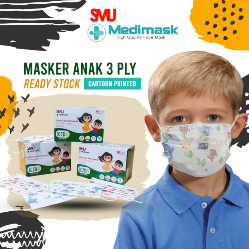 MEDIMASK Kids 3PLY Spec Surgical Mask