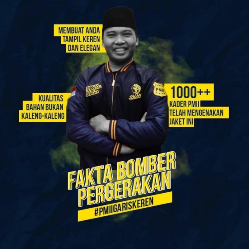 JAKET BOMBER PMII Original by Zona Pergerakan