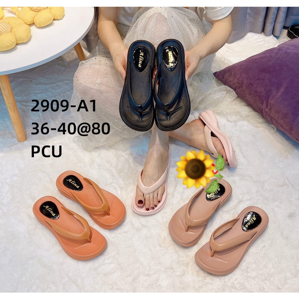 Sandal Karet Jelly Wedges Wanita import Model Terbaru Original Kekinian by AGUNG STYLE Balance 2909-A1