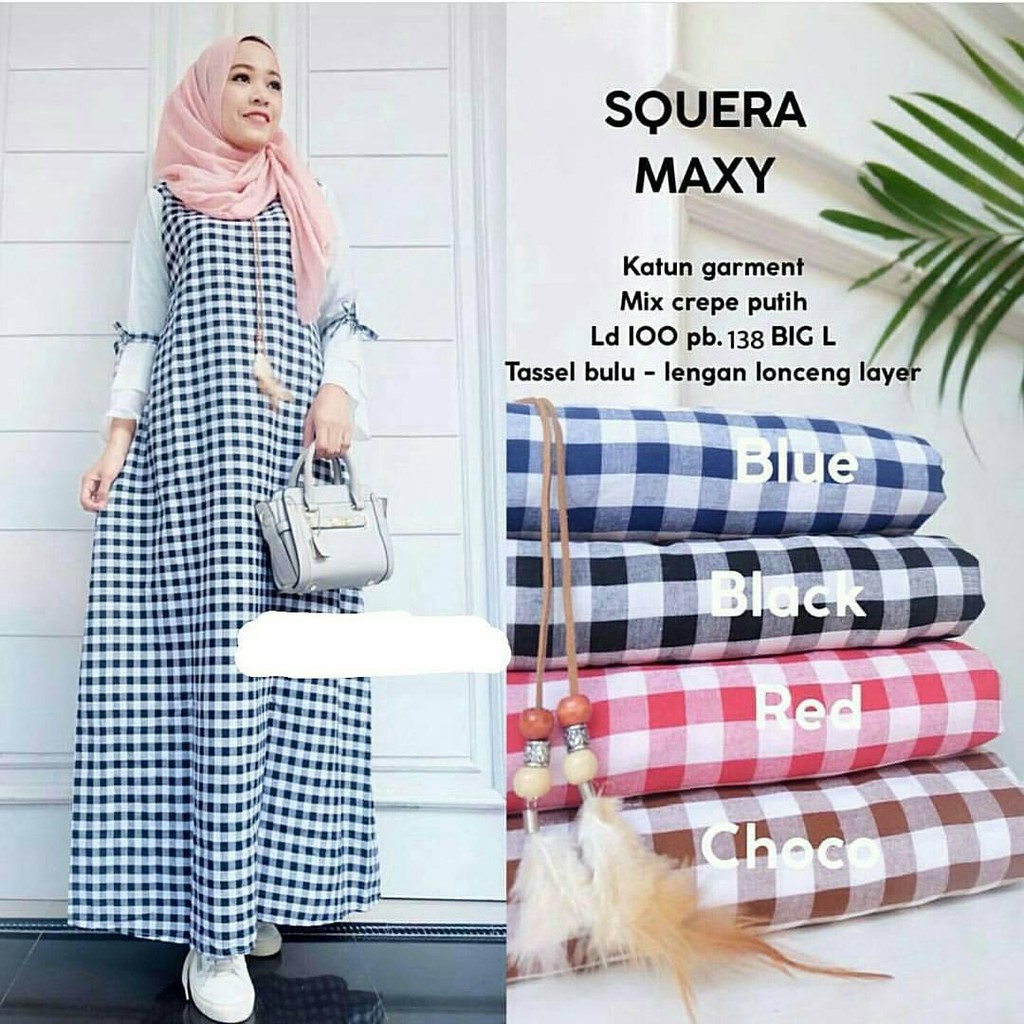 Termurah Squera Maxy Muslim Wanita Gamis Murah Gamis Terbaru Gamis Kekinian Gamis Dress Muslim