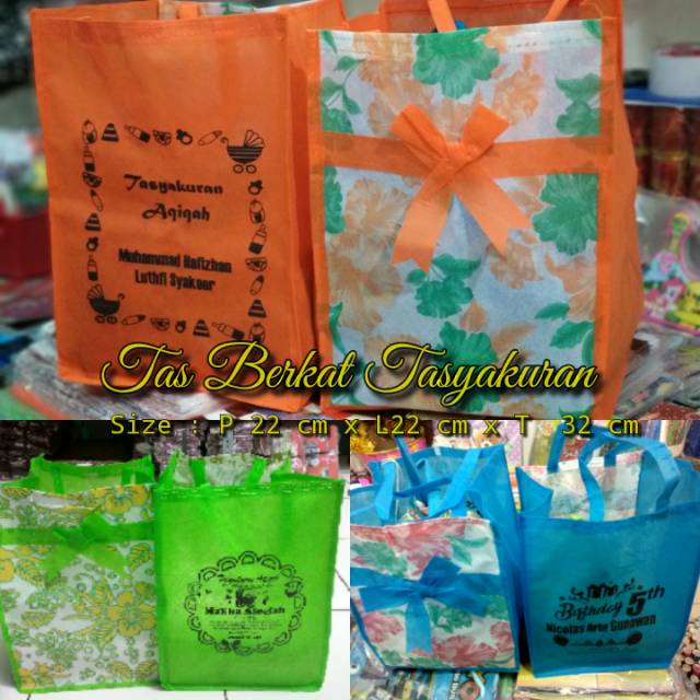 

Jual Goodiebag nasi kotak / Tas Tasyakuran / Tas Aqiqah / Tas Mengenang / Tas Souvernir /Tas Hajatan