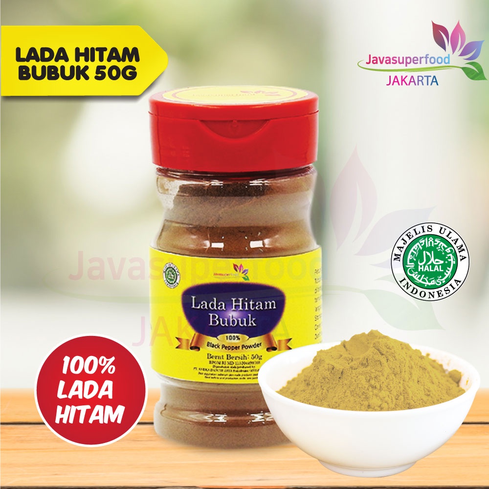 LADA HITAM BUBUK / BLACK PEPPER POWDER BOTTLE 50g