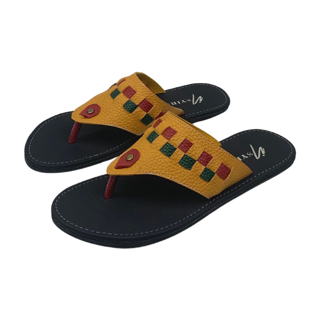 Insyira - Sandal Wanita Annika / Sandal Papirut Wanita Non Slip Alas Hitam / Sandal Wanita Jepit Catur