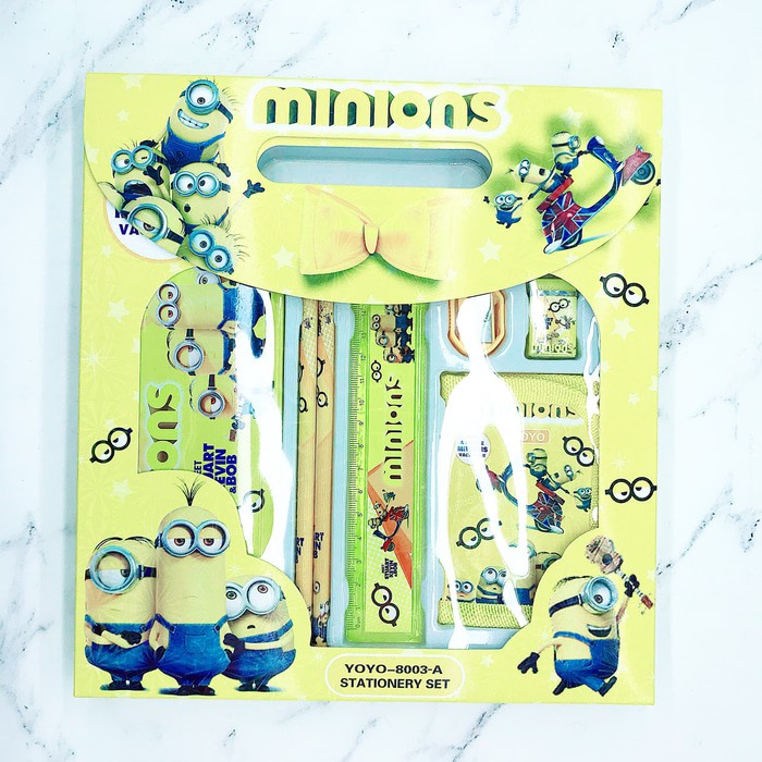 

Tempat alat tulis minions set alat tulis dan dompet - MH