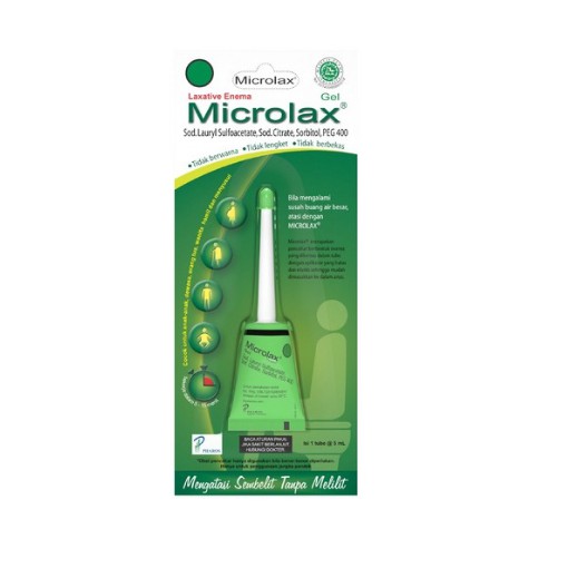 Microlax Gel - 2 Tube (Twin Pack) @ 5 mL - Atasi Sembelit / Susah BAB