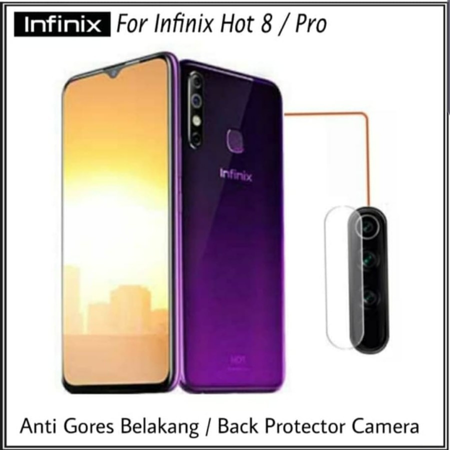 INFINIX HOT 8 HOT 9 HOT 10 HOT 9 PLAY Tempered Glass Camera Anti Gores Kamera Bening