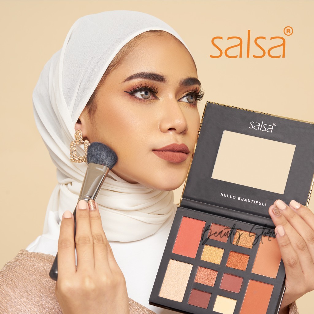 Salsa Rhapsody Face Palette [Eyeshadow Contour Highlighter Blush On] ✔️Bpom [beauty_store]