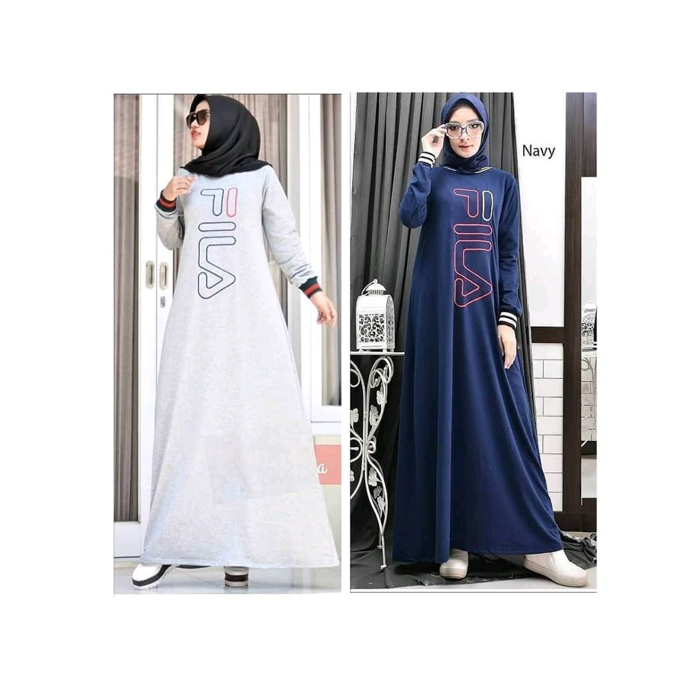 Baju Muslim Wanita Terbaru Fila Maxi Fiola Dress