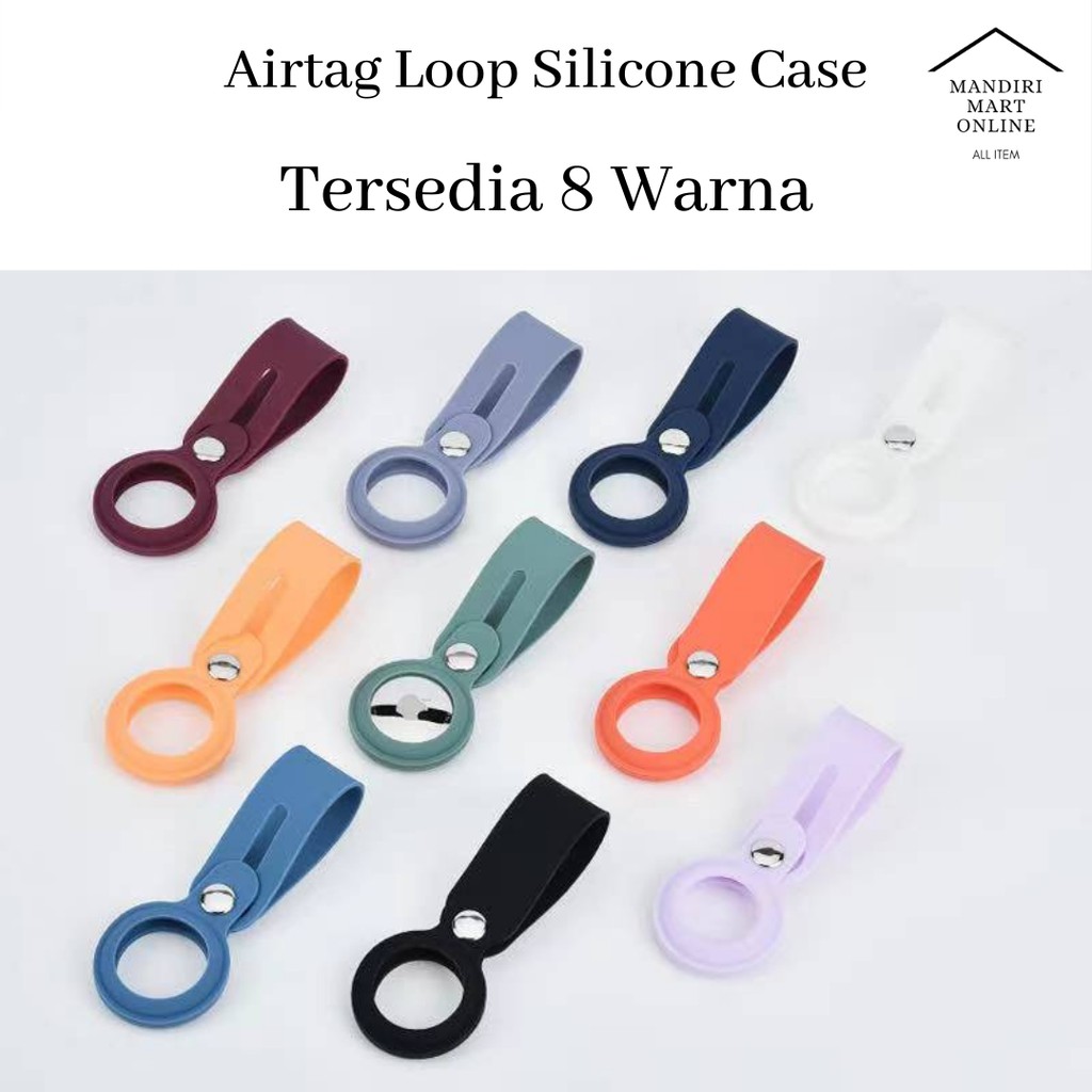 Apple AirTag Case Casing Pelindung Bahan Silikon / Case Gantungan Apple Airtag Anti Hilang