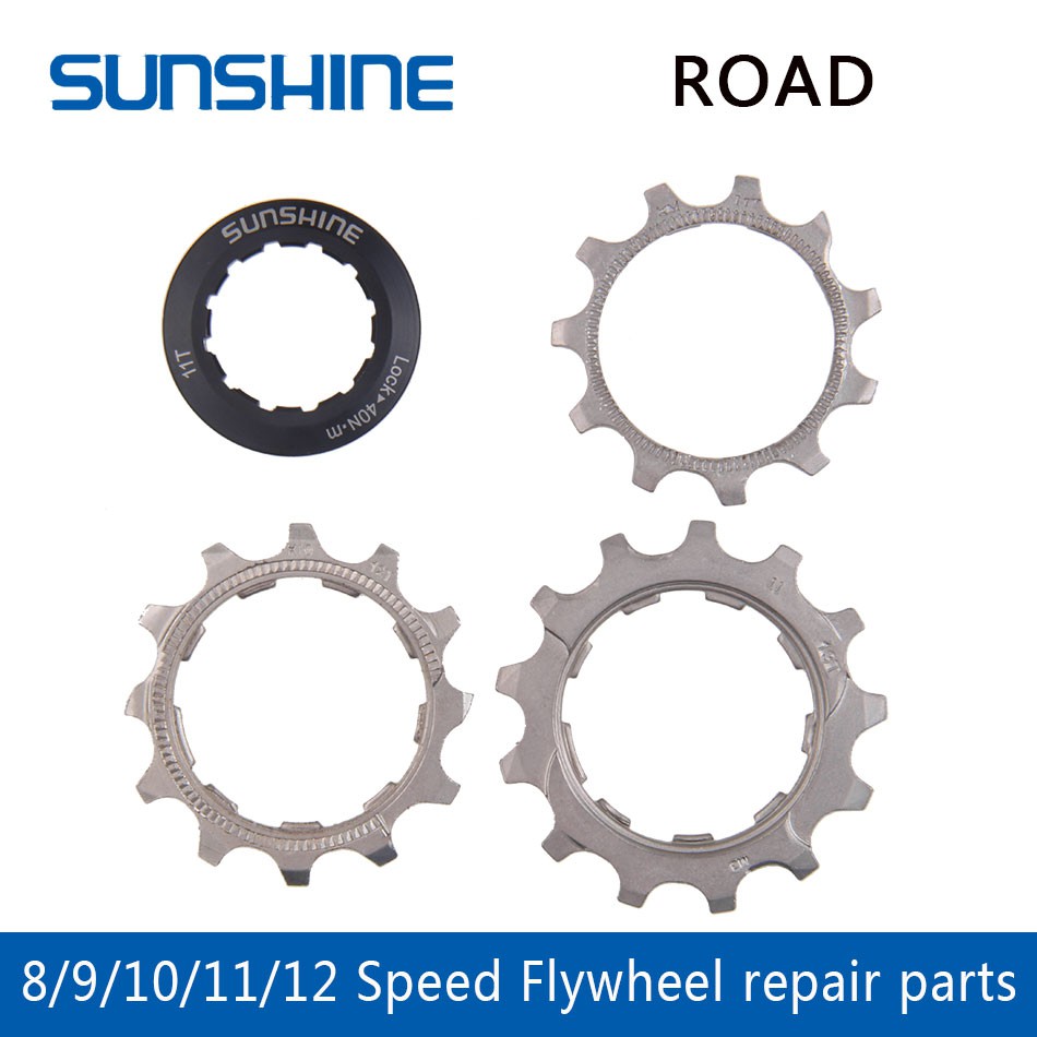 GRTSONGKIR_ SUNSHINE 1pcs bicycle Cassette Cog Road Bike 8 9 10 11 12 Speed 11T 12T 13T Freewheel