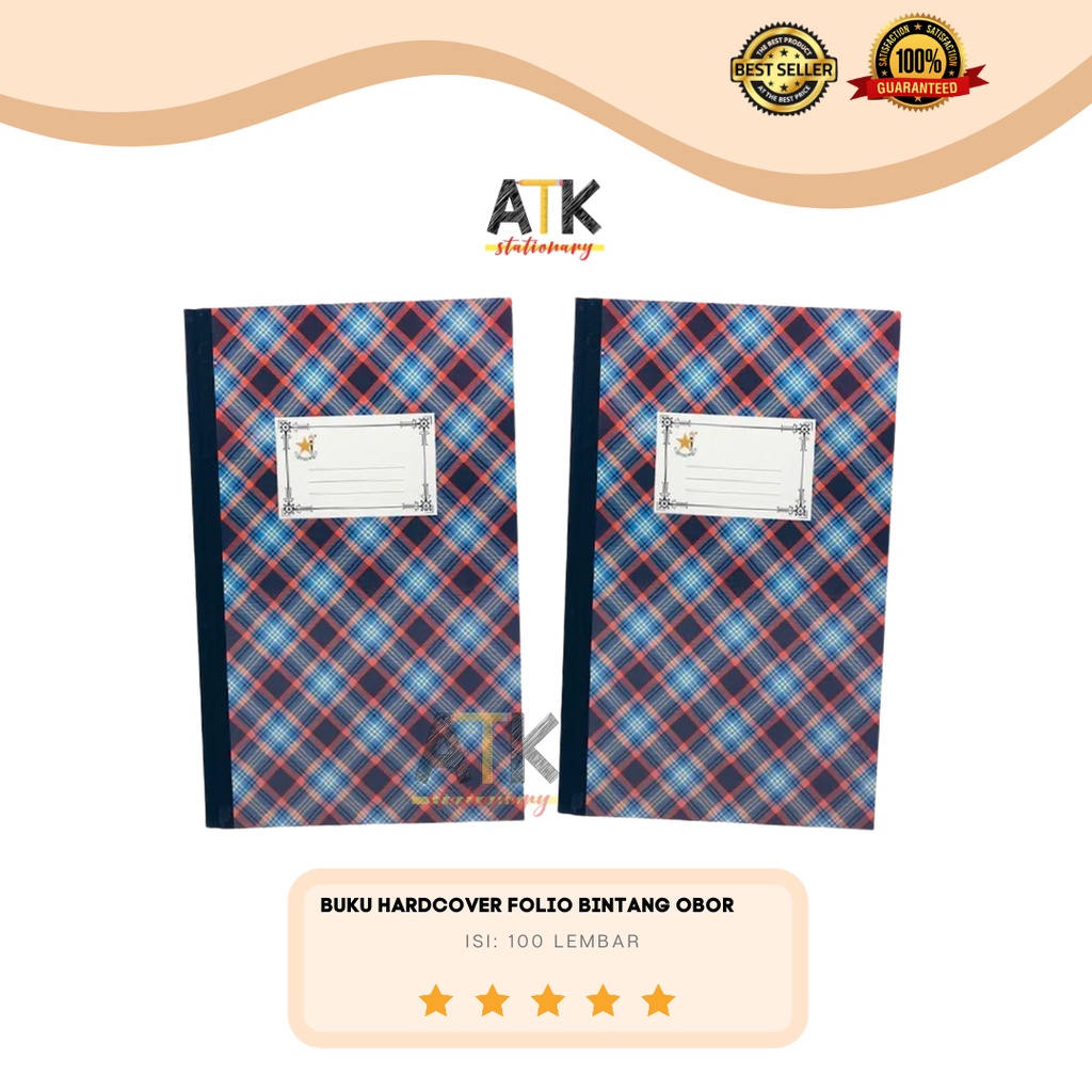 

Buku Folio Bintang Obor Hardcover 100 Lembar atk