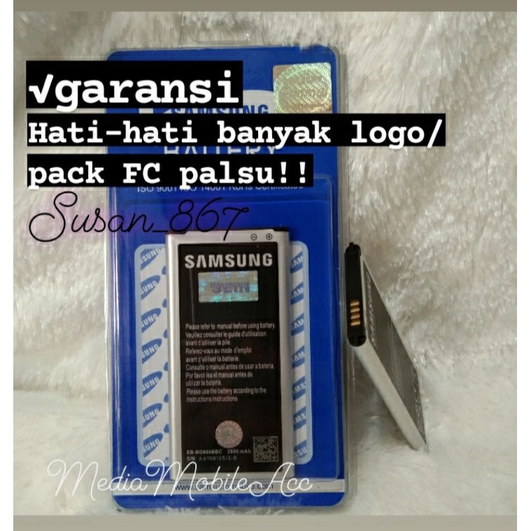 BATERAI BATRE BATTERY SAMSUNG I9600 SAMSUNG GALAXY S5 SEIN ORI FC