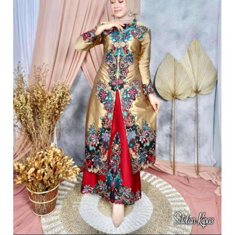 Gamis Pesta Set Kipas