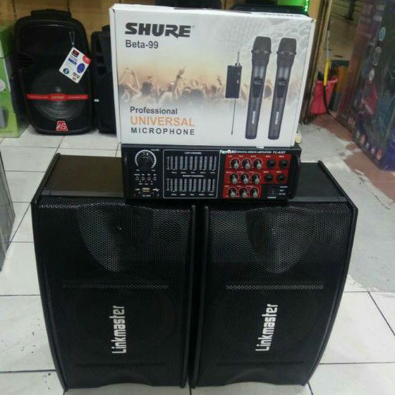 paket karaoke speaker linkmaster 10 inch Bluetooth
