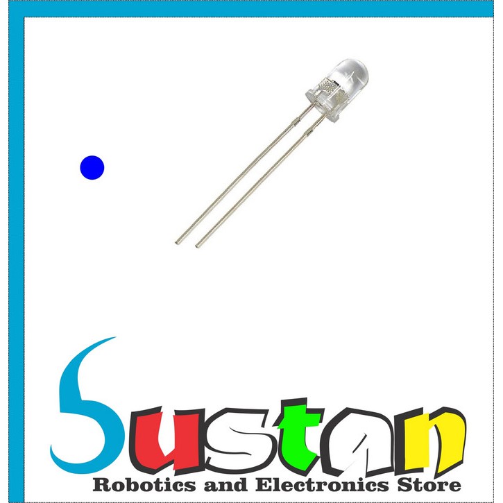 

Promo Led 5mm Blue Super Bright Clear Biru for Light Sensor and Indicator Terlaris