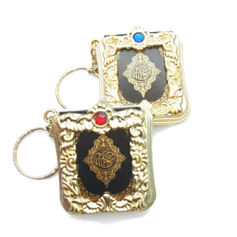 Souvenir nikah unik Al quran mini kecil full lengkap gantungan kunci lucu motor mobil