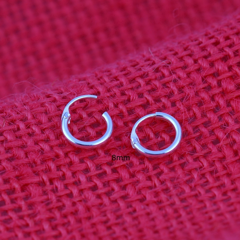 1pairs Hoop Sterling Silver Earrings Tragus Helix Piercing