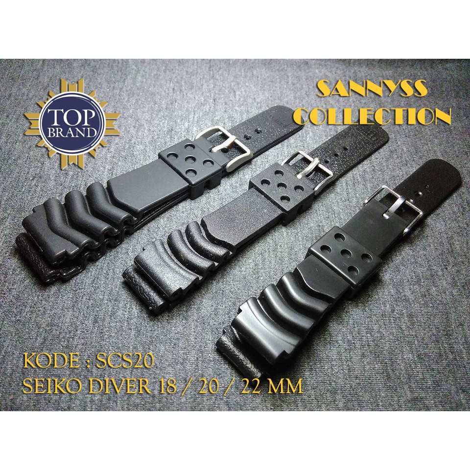 STRAP TALI JAM SEIKO DIVER 18 - 20 - 22 MM