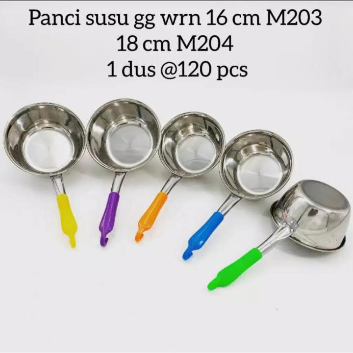 Panci Gagang warna warni / Panci Mie stainless / Panci Memasak / panci sop kuah