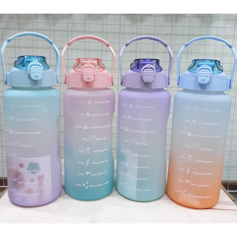 BOTOL MOTIVASI 2 LITER/ BOTOL GRADASI 2 LITER