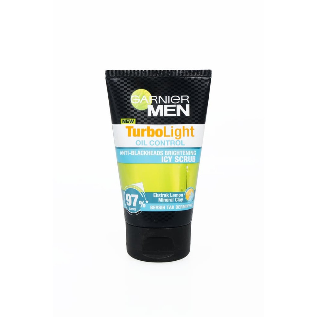 GARNIER Men Turbo Light Oil Control Icy Scrub 50ml &amp; 100ml