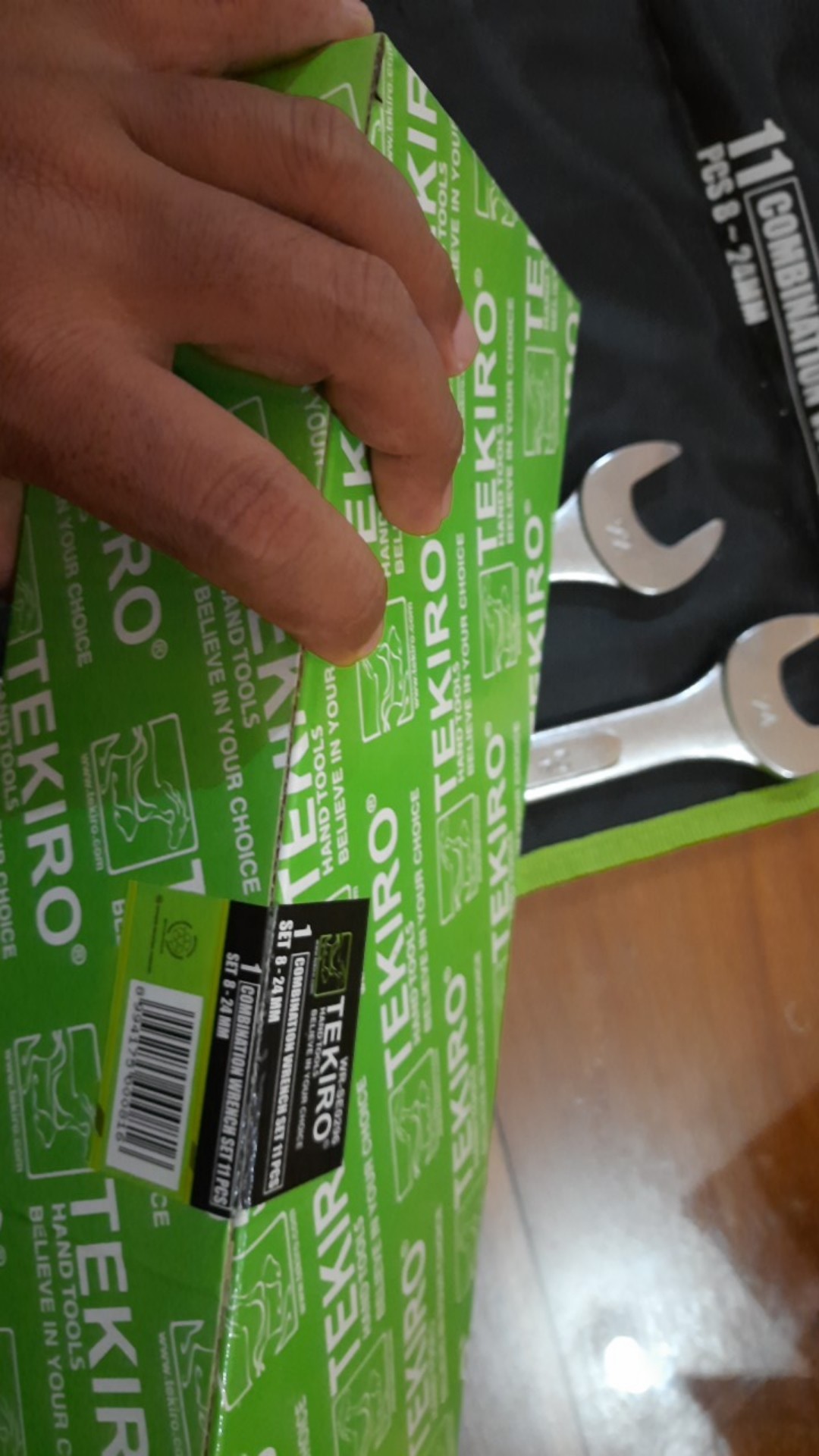 Tekiro Kunci Ring Pas Set 11 Pcs 8-24 Mm