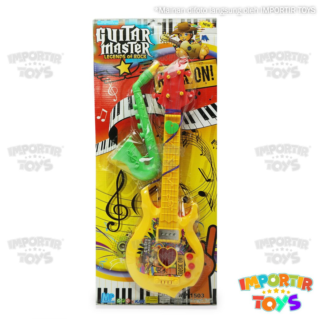 Mainan Set Musik Anak Gitar Saxophone Timbre Guitar 3 in 1 Keren Berkualitas!