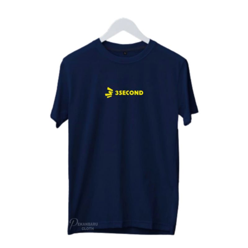 Kaos oblong Pria 3Second/Kaos Original premium/Style fashion Pekanbaru cloth
