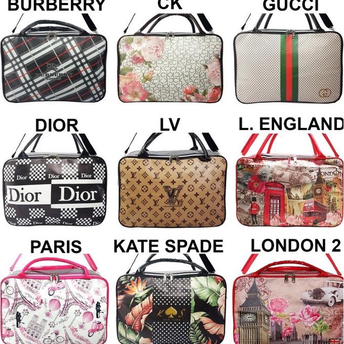 BISA BAYAR DITEMPAT TAS TRAVEL MOTIF - KOPER BESAR DEWASA - GUESS NEW Kode 684