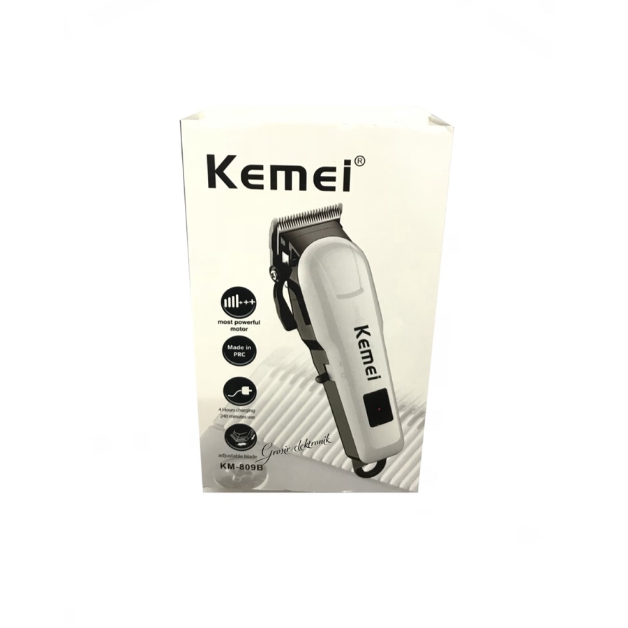 ORIGINAL ALAT CUKUR RAMBUT KEMEI KM-809B - RECHARGEABLE