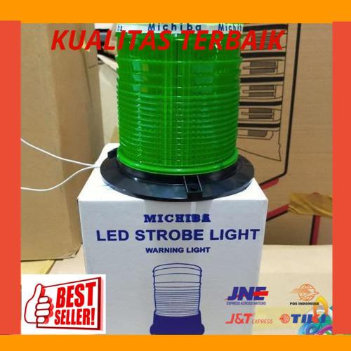New Lampu Rotari Michiba Hijau 12-24V