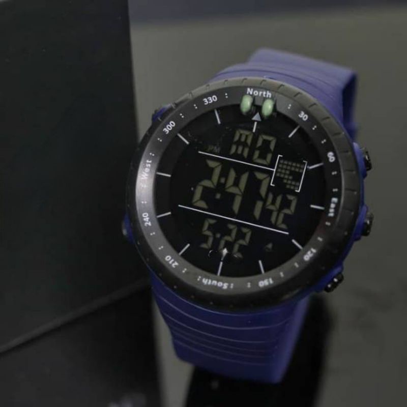Jam Tangan Pria Sporty Sunto Corre Digital Strap Rubber Anti Air Hitam FASHION KARET ANALOG QUARTZ MEWAH ELEGAN