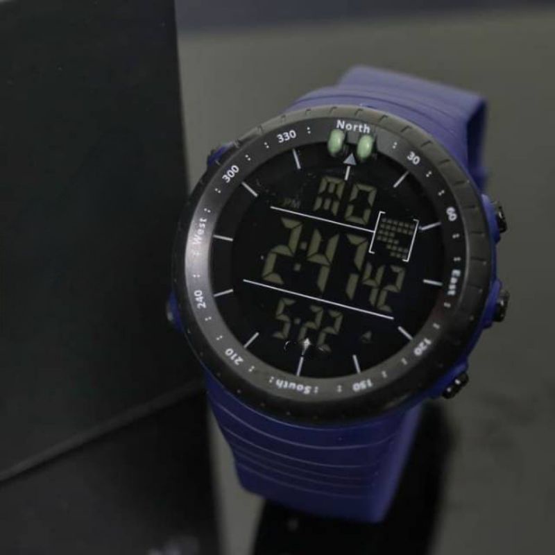 Jam Tangan Pria Sporty Viral Corre Digital Strap Rubber Anti Air