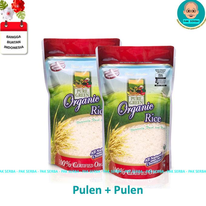 

Beras Organik Pure Green Pulen Wangi Fragrant Rice (2 X 1Kg) Promo