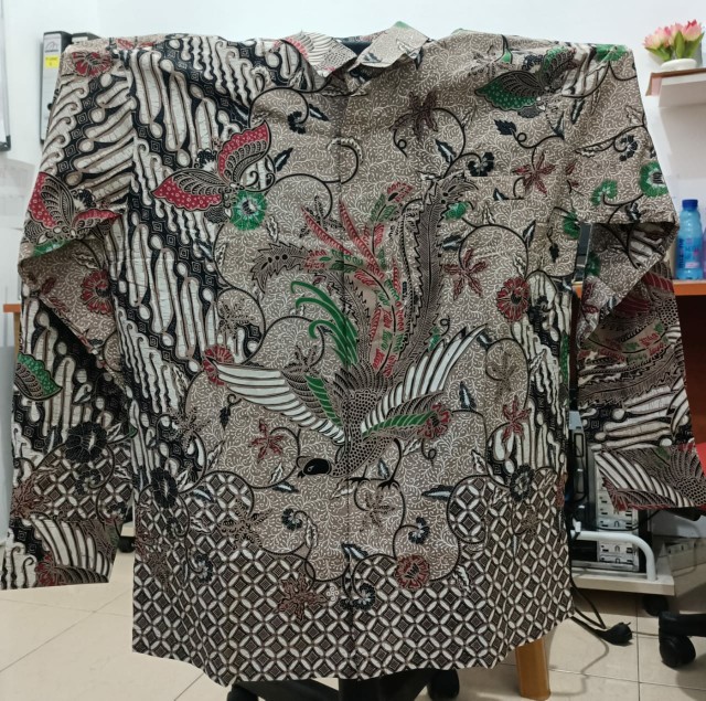 Bswart Batik Hrb026 Kenongo Hem Pendek Padi Pekalongan M L Xl Batik Pria Murah Modern Grosir