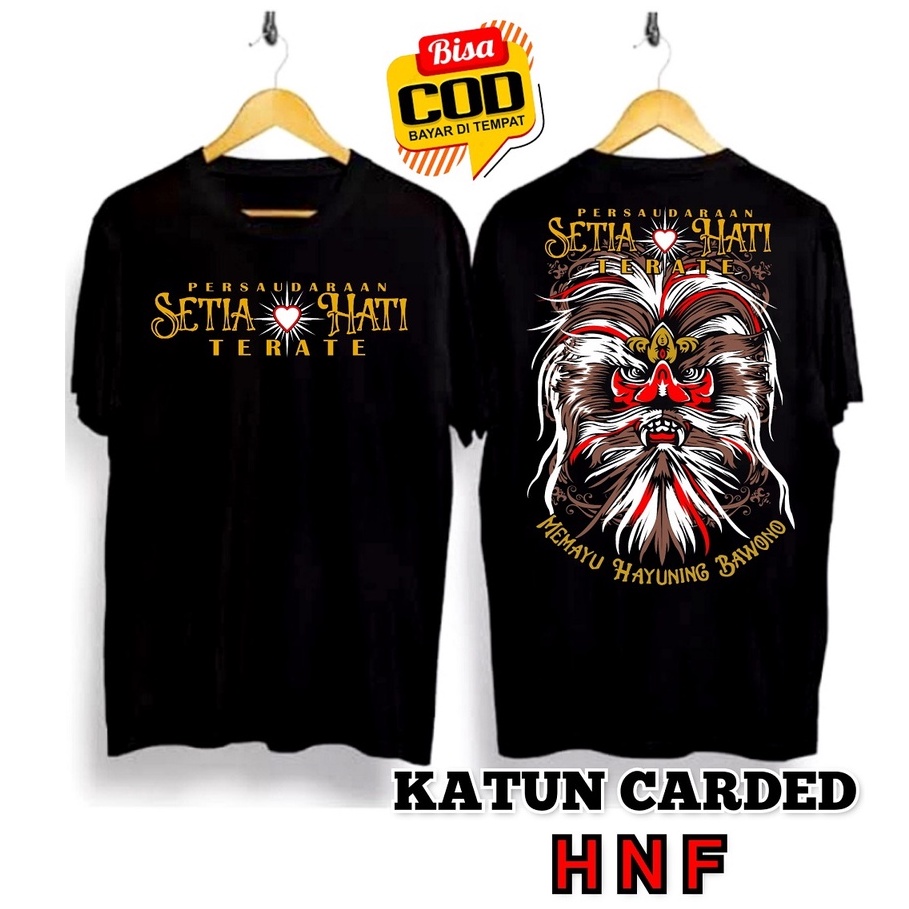 Kaos PSHT Murah Terbaru Ganongan Bahan Katun Carded - Baju  SH Terate Hati Bersinar 1922 Keren