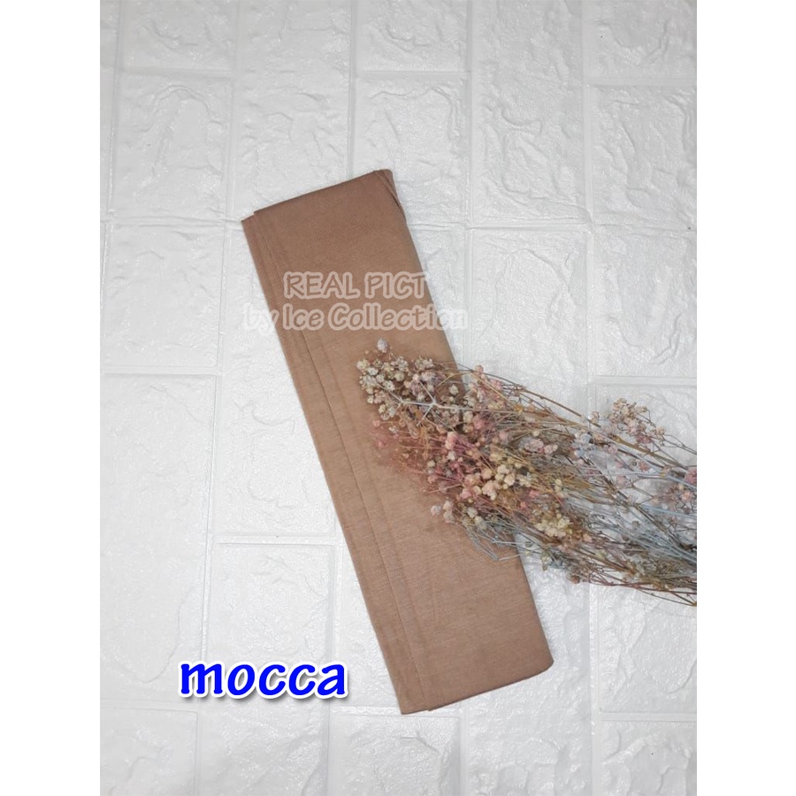 PREMIUM MANSET Tangan Sambung Punggung Kaos Rayon Anti Melorot Balero Bolero Mangset Iner Inner-Mocca