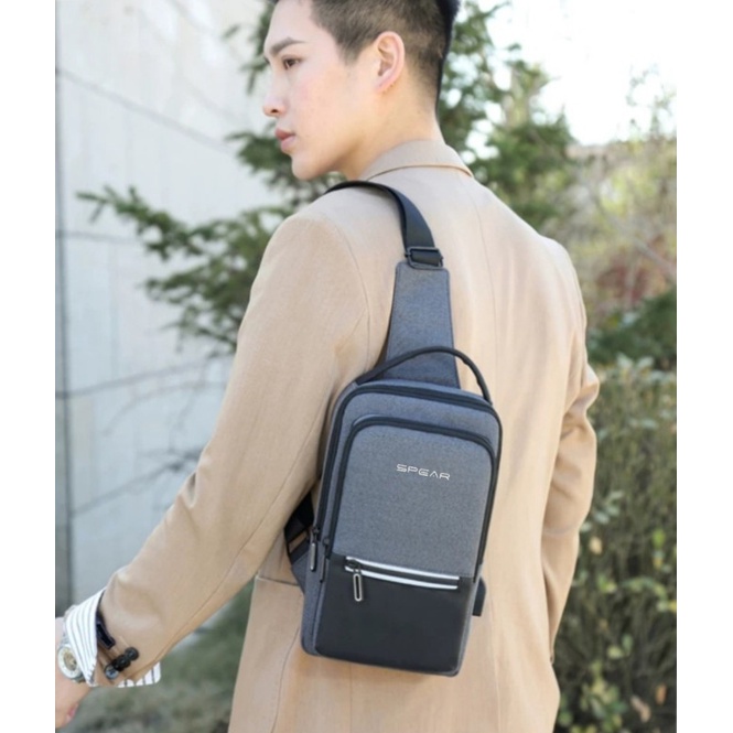 slingbag man / tas slempang pria SPEAR model SB-2021ORI import