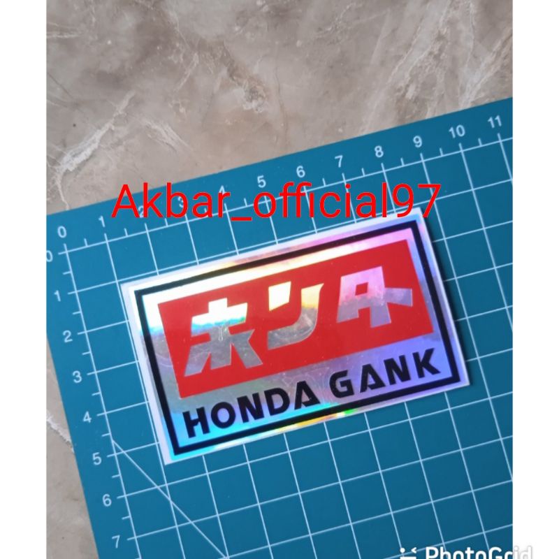 stiker cutting honda gank