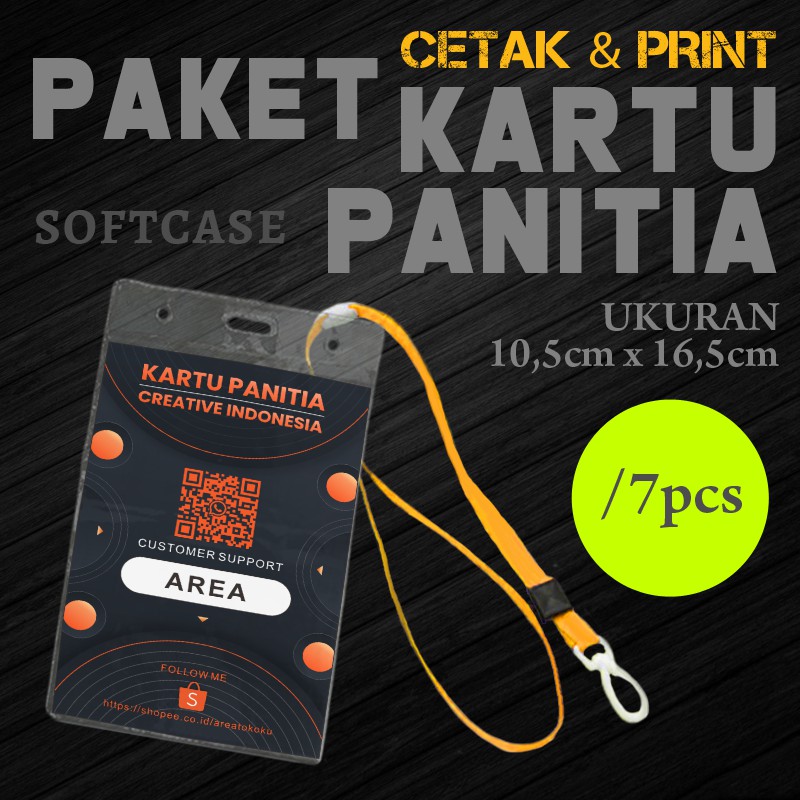 

Print dan cetak Kartu Panitia/Kartu Co Card Panitia/Kartu Peserta Soft Cover 10,5cm x 16,5cm