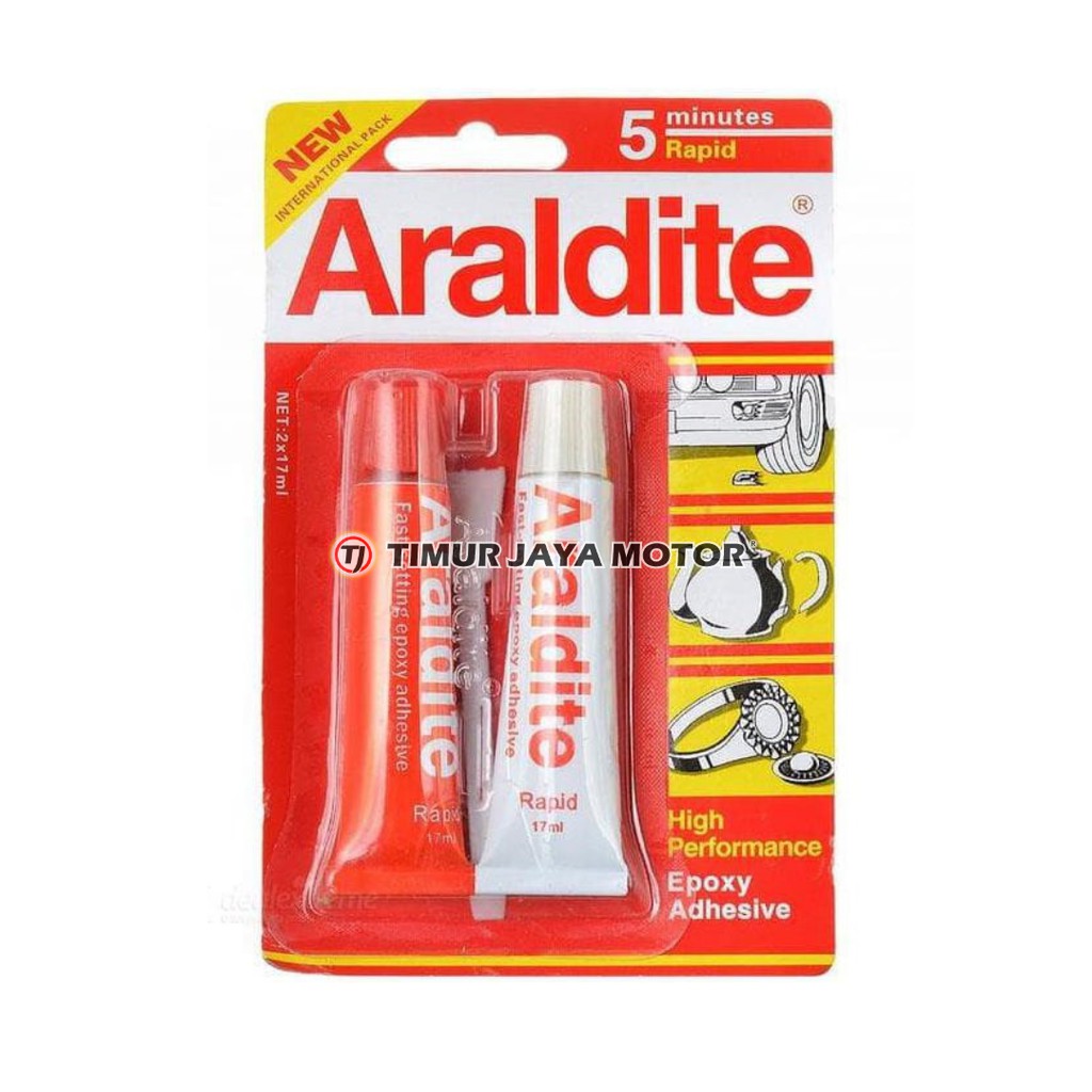 

LEM BESI EPOXY 5 MENIT RAPID 15ML ARALDITE Kode 793364 RK T15