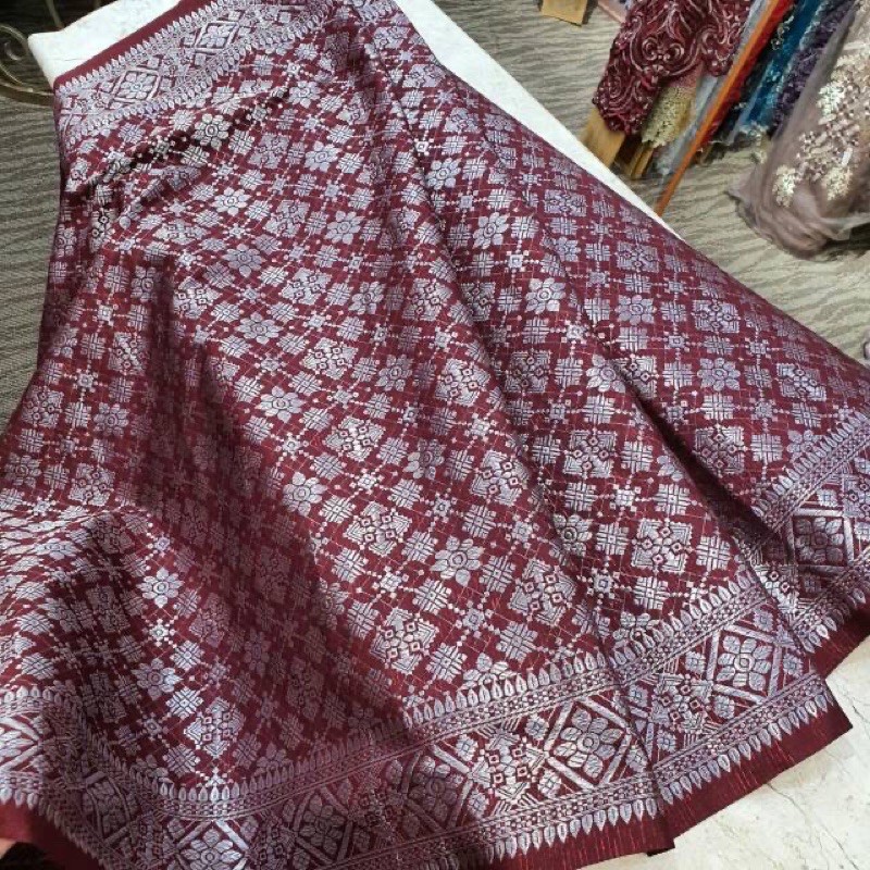 Kain Songket tenun palembang / bahan bawahan, Rok, sarung