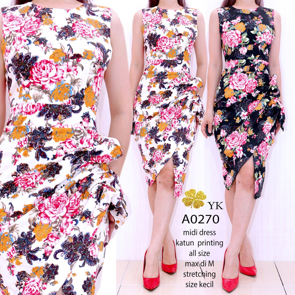 Ykdress mini dress vintage rose import premium