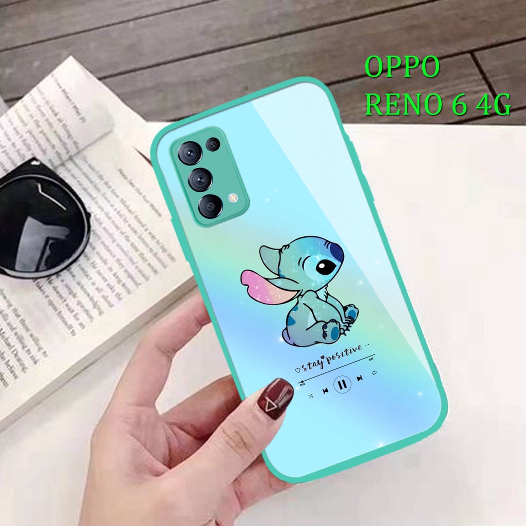 [G07] Softcase Kaca Color OPPO RENO 6 4G ( Case Hp OPPO RENO 6 4G ) Casing Hp OPPO RENO 6 4G