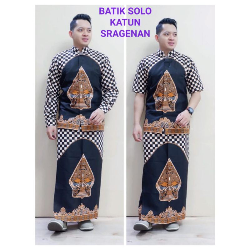 setelan baju dan sarung batik solo