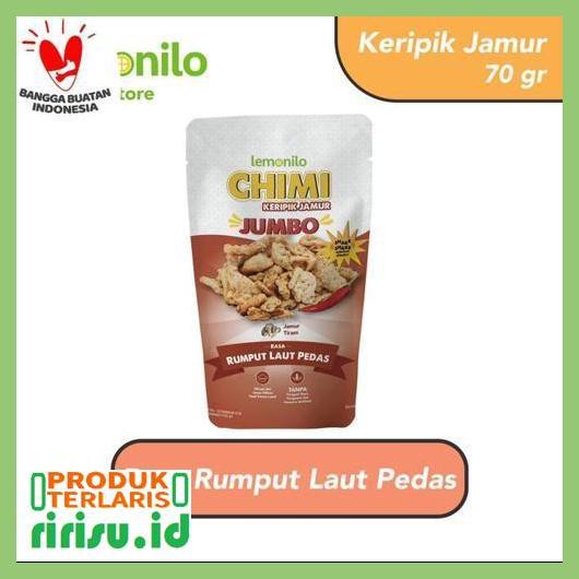 

8Tuf78F7- Lemonilo Chimi (Chips Alami) Keripik Jamur Rasa Rumput Laut Pedas 7Ti7Tgjtu-