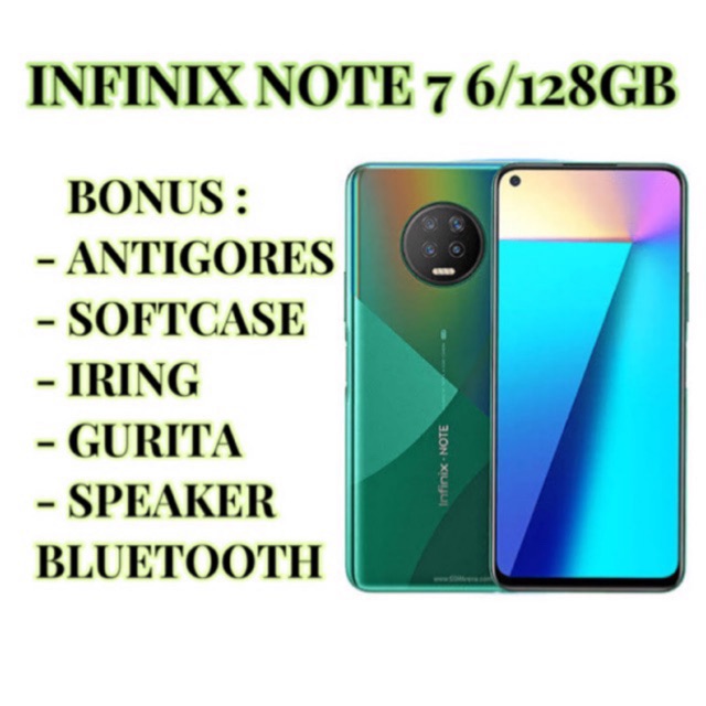 INFINIX NOTE 7 6/128GB GARANSI RESMI